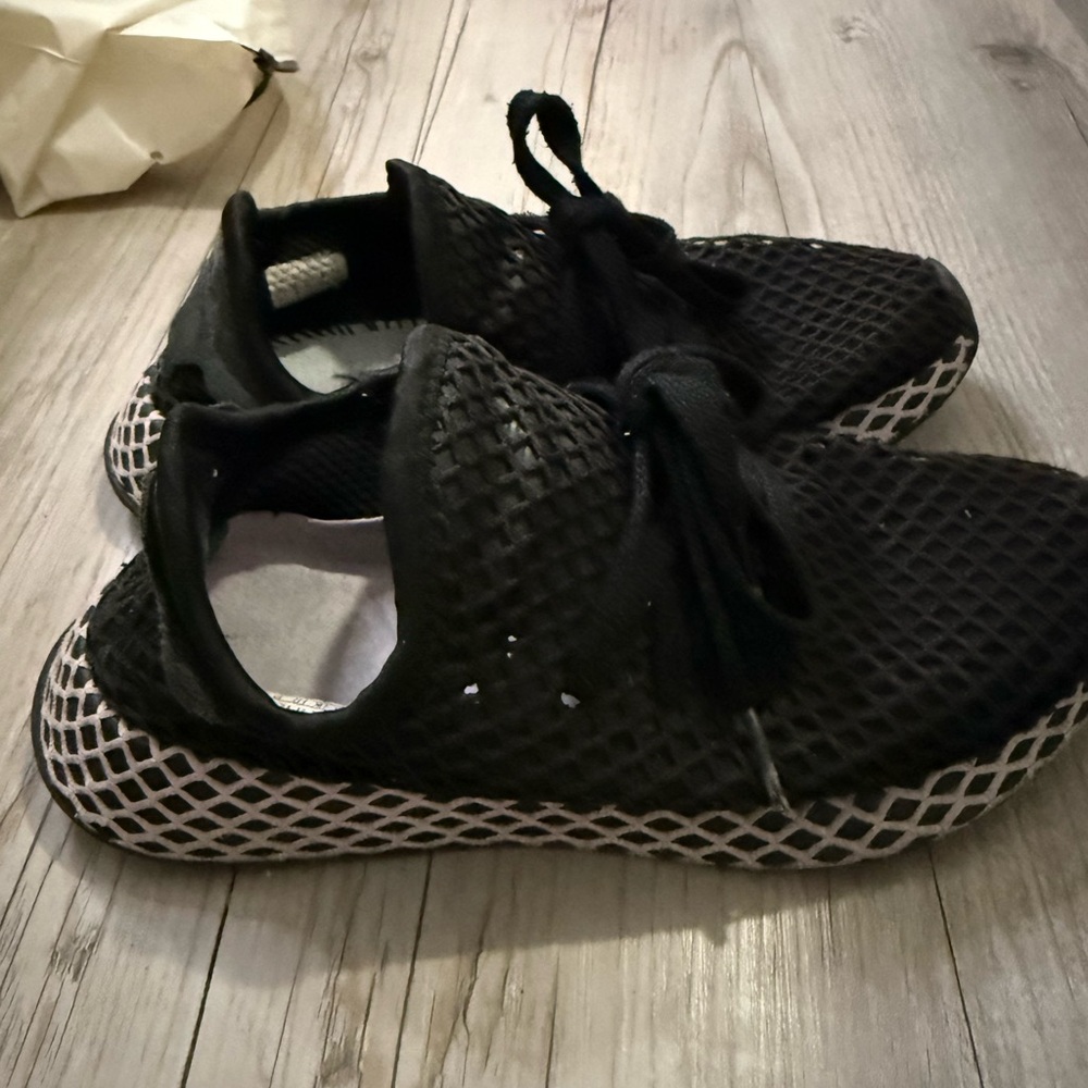 Adidas Black Mesh Sneakers